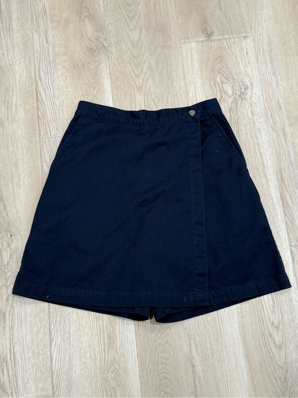 Vintage L.L.Bean High-Waisted Navy Skort Women’s Size 6 90s Preppy